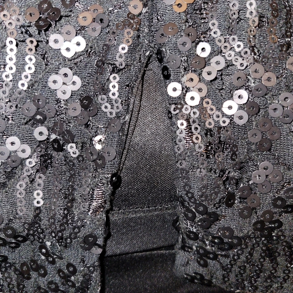 Calvin Klein Black Sequen Dress - Picture 2 of 4